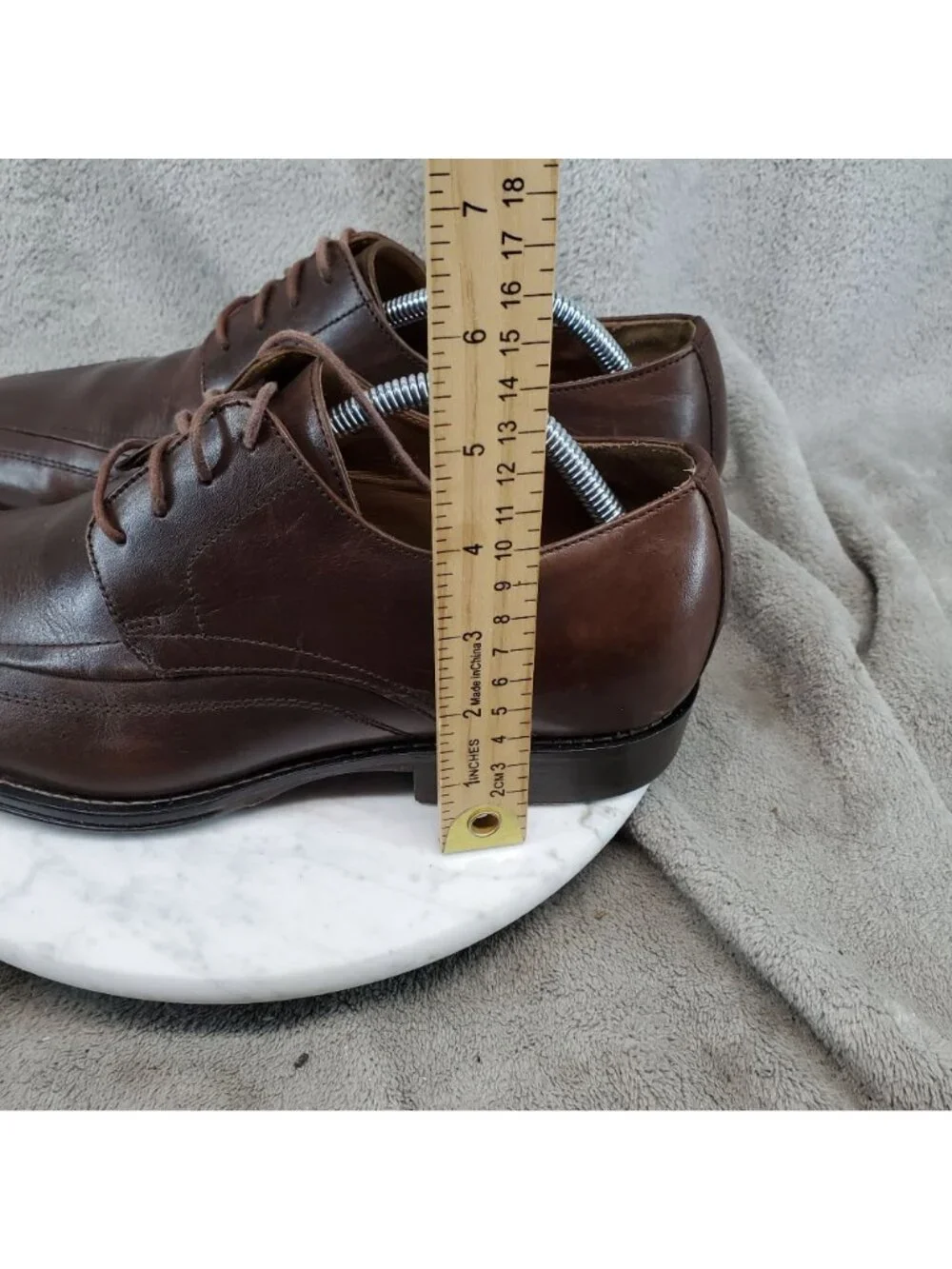Johnston & Murphy Shoes Mens Size 9 Brown Leather Bicycle Oxford *Read*
